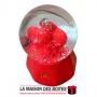 La Maison des Boîtes - Boule de Neige Musicale Lumineuse pour Saint-valentin "Demande de Mariage" - Rouge - Tunisie Meilleur Pri