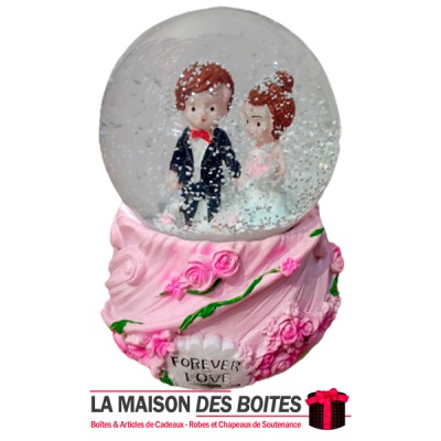 Boule de Cristal Fleurs Lumineuse 3D - Maison & Bijoux