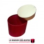 La Maison des Boîtes - Boîte Cadeaux Ovale, Rouge avec Couvercle Doré  (M:18x13.5x16.3cm) - Tunisie Meilleur Prix (Idée Cadeau, 