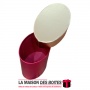 La Maison des Boîtes - Boîte Cadeaux Ovale, Rouge avec Couvercle Doré  (M:18x13.5x16.3cm) - Tunisie Meilleur Prix (Idée Cadeau, 