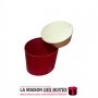 La Maison des Boîtes - Boîte Cadeaux Ovale, Rouge avec Couvercle Doré  (S:15x10.5x14.5cm) - Tunisie Meilleur Prix (Idée Cadeau, 