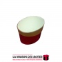 La Maison des Boîtes - Boîte Cadeaux Ovale, Rouge avec Couvercle Doré  (S:15x10.5x14.5cm) - Tunisie Meilleur Prix (Idée Cadeau, 