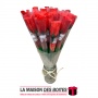 La Maison des Boîtes - Rose Artificielles à Tige Unique avec un Peluche Blanc pour Un Cadeau de Saint-valentin - Tunisie Meilleu
