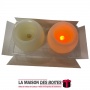 La Maison des Boîtes - Bougie LED de 2 Pièces - Tunisie Meilleur Prix (Idée Cadeau, Gift Box, Décoration, Soutenance, Boule de N