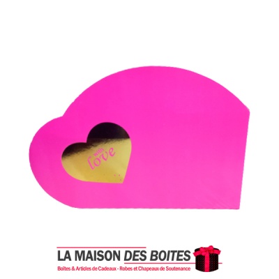 La Maison des Boîtes - Boite Cadeau de Chocolat "With Love "- Rose - Tunisie Meilleur Prix (Idée Cadeau, Gift Box, Décoration, S