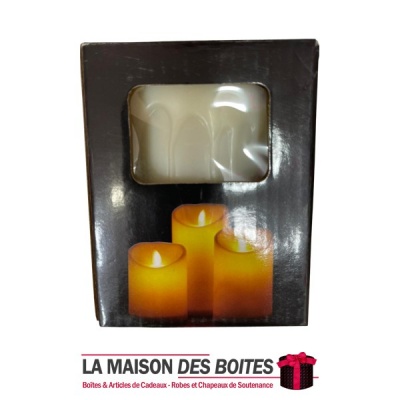 La Maison des Boîtes - Bougie LED - Tunisie Meilleur Prix (Idée Cadeau, Gift Box, Décoration, Soutenance, Boule de Neige)