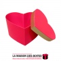 La Maison des Boîtes - Boîtes Cadeaux Forme de Cœur Pour Sain-valentin- Rouge avec Bonde Doré - (M:23.5x18x13.5cm) - Tunisie Mei