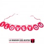 La Maison des Boîtes - Bannière "I Love you" pour Décoration  de Saint Valentin - Tunisie Meilleur Prix (Idée Cadeau, Gift Box, 