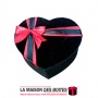 La Maison des Boîtes - Boîte Cadeaux Sous Forme de Cœur -Noir- (M:27x23.5 x11cm) - Tunisie Meilleur Prix (Idée Cadeau, Gift Box,