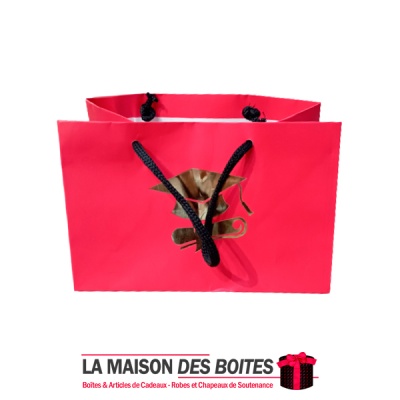 La Maison des Boîtes - Sac en Papier avec Poignées pour Soutenance -  Rouge - Tunisie Meilleur Prix (Idée Cadeau, Gift Box, Déco