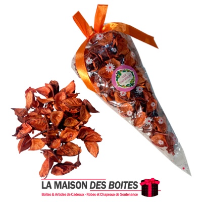 La Maison des Boîtes - Pot-pourri parfumé de Fleurs séchées orangé - Tunisie Meilleur Prix (Idée Cadeau, Gift Box, Décoration, S