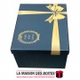 La Maison des Boîtes - Boîte Cadeau Rectangulaire - Noir & Jaune - (29.5x25x16.5cm) - Tunisie Meilleur Prix (Idée Cadeau, Gift B