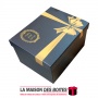 La Maison des Boîtes - Boîte Cadeau Rectangulaire - Noir & Jaune - (26.5x21.5x14.3cm) - Tunisie Meilleur Prix (Idée Cadeau, Gift
