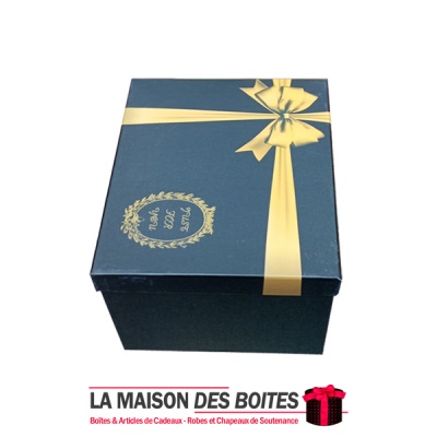 La Maison des Boîtes - Boîte Cadeau Rectangulaire - Noir & Jaune - (22x17x12.5cm) - Tunisie Meilleur Prix (Idée Cadeau, Gift Box