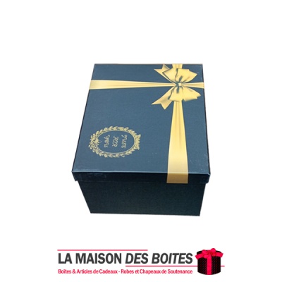 La Maison des Boîtes - Boîte Cadeau Rectangulaire - Noir & Jaune - (20x15x11.5cm) - Tunisie Meilleur Prix (Idée Cadeau, Gift Box