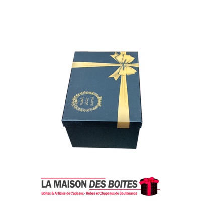 La Maison des Boîtes - Boîte Cadeau Rectangulaire - Noir & Jaune - (16x11.5x9.5cm) - Tunisie Meilleur Prix (Idée Cadeau, Gift Bo