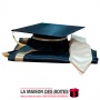 La Maison des Boîtes - Tenue ,Chapeau  & Écharpe Satiné  Pour Soutenance - Doré - Tunisie Meilleur Prix (Idée Cadeau, Gift Box, 