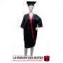 La Maison des Boîtes - Tenue & Chapeau Pour Soutenance - Noir avec Ruban Satiné Rouge - Tunisie Meilleur Prix (Idée Cadeau, Gift