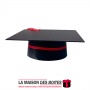 La Maison des Boîtes - Tenue ,Chapeau  & Écharpe Satiné  Pour Soutenance - Rouge - Tunisie Meilleur Prix (Idée Cadeau, Gift Box,