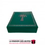 La Maison des Boîtes - Coffret  Pâtissière Rectangulaire - Vert - (21x15.5x4 cm) - Tunisie Meilleur Prix (Idée Cadeau, Gift Box,