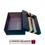 La Maison des Boîtes - Boite Cadeau Rectangulaire  - Noir & Doré  - (28.4 x20.3x8.5cm) - Tunisie Meilleur Prix (Idée Cadeau, Gif