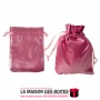 La Maison des Boîtes - 100 Sachets à Dragées Satiné de couleur Rose Brillant - Tunisie Meilleur Prix (Idée Cadeau, Gift Box, Déc