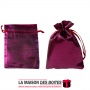 La Maison des Boîtes - 100 Sachets à Dragées Satiné de couleur Violet  Brillant - Tunisie Meilleur Prix (Idée Cadeau, Gift Box, 