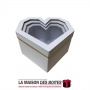 La Maison des Boîtes - Lot de 3 Boîtes Cadeaux  Sous Forme de Cœur avec Couvercle Transparent- Blanc - Tunisie Meilleur Prix (Id