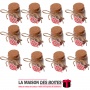 La Maison des Boîtes - 12 Petites Bouteilles en Verre - Orné de désigne Marin - avec Bouchon en liège (50ml) - Tunisie Meilleur 