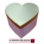 La Maison des Boîtes - Boite Cadeaux Forme Cœur "Maison de Fleur "- Rose & Doré - (L:28.5x24x15.7cm) - Tunisie Meilleur Prix (Id
