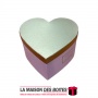 La Maison des Boîtes - Boite Cadeaux Forme Cœur "Maison de Fleur "- Rose & Doré - (S:22x18x11.7cm ) - Tunisie Meilleur Prix (Idé