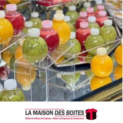 La Maison des Boîtes - Bouteille en Plastique  Forme de Boule Ronde pour jus 200 ml - Tunisie Meilleur Prix (Idée Cadeau, Gift B
