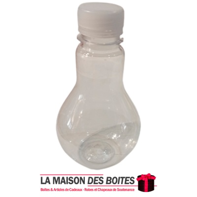 La Maison des Boîtes - Bouteille en Plastique Forme Ampoule pour jus 250 ml - Tunisie Meilleur Prix (Idée Cadeau, Gift Box, Déco