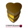 La Maison des Boîtes - Lot de 3 Boîtes Cadeaux Sous Forme de Cœur Pour Sain-valentin - Gold - Tunisie Meilleur Prix (Idée Cadeau
