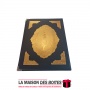 La Maison des Boîtes - Couverture de Diplôme - Noir & Métal Doré - Tunisie Meilleur Prix (Idée Cadeau, Gift Box, Décoration, Sou