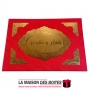 La Maison des Boîtes - Couverture de Diplôme - Couvert en Velour Rouge & Métal Doré - Tunisie Meilleur Prix (Idée Cadeau, Gift B