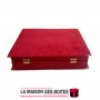 La Maison des Boîtes - Coffret Contrat de Mariage Royal couvert en Velours Rouge - Tunisie Meilleur Prix (Idée Cadeau, Gift Box,