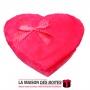 La Maison des Boîtes - Boite Cadeau Forme Cœur Rouge avec Couvercle en Fourrure - (M:22 x18.5x5.7cm) - Tunisie Meilleur Prix (Id
