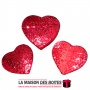 La Maison des Boîtes - Lot de 3 Boites Cadeaux Forme Cœur Rouge avec Couvercle Briant - Tunisie Meilleur Prix (Idée Cadeau, Gift