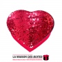 La Maison des Boîtes - Boite Cadeau Forme Cœur - Rouge  - (L:24x20x6.7cm) - Tunisie Meilleur Prix (Idée Cadeau, Gift Box, Décora