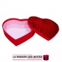 La Maison des Boîtes - Boite Cadeau Forme Cœur - Rouge - (M:22 x18.5x5.7cm) - Tunisie Meilleur Prix (Idée Cadeau, Gift Box, Déco