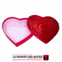 La Maison des Boîtes - Boite Cadeau Forme Cœur - Rouge - (S:20x16.5x4.7cm ) - Tunisie Meilleur Prix (Idée Cadeau, Gift Box, Déco