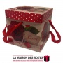 La Maison des Boîtes - Boîte Cadeau avec Ruban satiné Rouge (11x11x11cm) - Tunisie Meilleur Prix (Idée Cadeau, Gift Box, Décorat