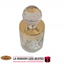 La Maison des Boîtes - 10 Pots en Verre avec Couvercle  Métalique Diamand en Doré - Tunisie Meilleur Prix (Idée Cadeau, Gift Box