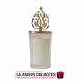 La Maison des Boîtes - Bougie Parfumé en Verre avec Couvercle Métalique Doré - Tunisie Meilleur Prix (Idée Cadeau, Gift Box, Déc