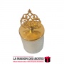 La Maison des Boîtes - Bougie Parfumé en Verre avec Couvercle Métalique Doré - Tunisie Meilleur Prix (Idée Cadeau, Gift Box, Déc