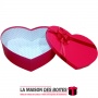 La Maison des Boîtes - Boite Cadeaux Forme Cœur Rouge avec Couvercle Rouge - (42x30.2x13.2cm) - Tunisie Meilleur Prix (Idée Cade