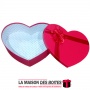 La Maison des Boîtes - Boite Cadeaux Forme Cœur Rouge avec Couvercle Rouge- (40 x 28 x 11.7 cm) - Tunisie Meilleur Prix (Idée Ca