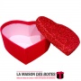 La Maison des Boîtes - Boite Cadeaux Forme Cœur Rouge avec Couvercle Brillant(33x27.5x14cm) - Tunisie Meilleur Prix (Idée Cadeau