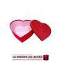 La Maison des Boîtes - Boite Cadeaux Forme Cœur Rouge avec Couvercle Brillant(13x11x5cm) - Tunisie Meilleur Prix (Idée Cadeau, G